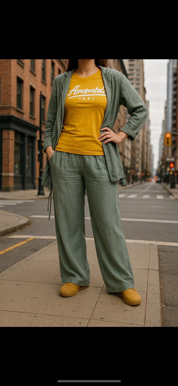 Women’s Italian Linen Suit Set – Blazer and Pants