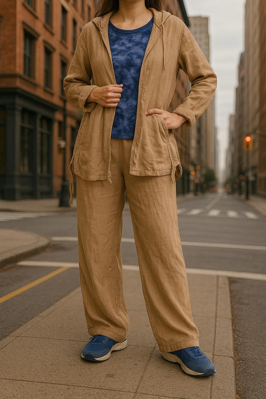 Women’s Italian Linen Suit Set – Blazer and Pants